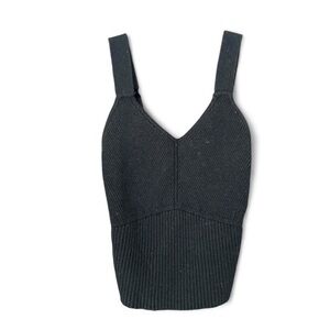 Abercrombie and Fitch Black Ribbed Tank